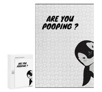 Rompecabezas para Adolescentes 300 PCS Penguin Are You Pooping Rompecabezas para Adultos Juguetes Antiestrés para La Diversión Familiar Interacción Entre Padres E Hijos 300 PCS