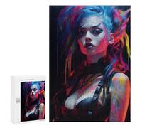 Rompecabezas para Adolescentes 300 PCS Punk Girl No2 Rompecabezas para Adultos Juegos Relajantes Decoración Perfecta Regalos De Cumpleaños Y Únicos 300 PCS
