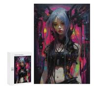 Rompecabezas para Adolescentes 300 PCS Punk Girl No8 Rompecabezas para Adultos Juegos Relajantes Pero Divertidos Y Humorísticos 300 PCS