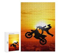 Rompecabezas para Adolescentes 300 PCS Racer Jump Rompecabezas para Adultos Juguetes Antiestrés para La Diversión Familiar Interacción Entre Padres E Hijos 300 PCS