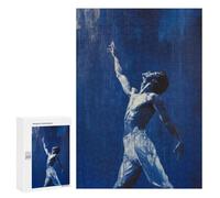 Rompecabezas para Adolescentes 300 PCS Reaching Higher - Ballet’s Passion and Grace Male Ballet Dancer Painting Rompecabezas para Adultos Juego Práctico Decoración De Pared Cumple