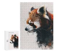 Rompecabezas para Adolescentes 300 PCS Red Panda Profile Art Rompecabezas para Adultos Juegos Relajantes Decoración Perfecta Regalos De Cumpleaños Y Únicos 300 PCS