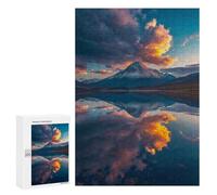 Rompecabezas para Adolescentes 300 PCS Reflected Mountain Majesty Rompecabezas para Adultos Juegos Relajantes Desafío Difícil Desafío Educativo 300 PCS