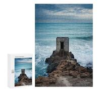 Rompecabezas para Adolescentes 300 PCS Rompecabezas An Old Fort Near Sea Rompecabezas para Adultos Juego Familiar Una Obra De Arte para Cumpleaños, Navidad 300 PCS