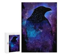 Rompecabezas para Adolescentes 300 PCS Rompecabezas Crow Ravens Rompecabezas para Adultos Juguetes Antiestrés Análisis Y Lógica para Cumpleaños, Navidad 300 PCS