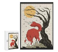 Rompecabezas para Adolescentes 300 PCS Rompecabezas Japanese Red Wolves Ace Rompecabezas para Adultos Juego Familiar Una Obra De Arte para Cumpleaños, Navidad 300 PCS