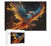 Rompecabezas para Adolescentes 300 PCS Rompecabezas Phoenix Rising Mythical Firebird Artwork Rompecabezas para Adolescentes Juguetes DIY Desafío Difícil Cumpleaños 300 PCS