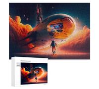Rompecabezas para Adolescentes 300 PCS Rompecabezas Space Exploration Adventure -1 Rompecabezas para Adultos Juguetes Antiestrés Desafío Difícil Cumpleaños