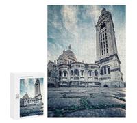 Rompecabezas para Adolescentes 300 PCS Sacre Coeur Basilica Rompecabezas para Adultos Juguetes Antiestrés para La Diversión Familiar Interacción Entre Padres E Hijos 300 PCS