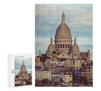 Rompecabezas para Adolescentes 300 PCS Sacré-Cœur Basilica, Paris Rompecabezas para Adultos Juegos Relajantes Pero Divertidos Y Humorísticos 300 PCS