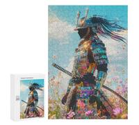 Rompecabezas para Adolescentes 300 PCS Samurai in A Field Rompecabezas para Adolescentes Mejora La Memoria Desafiante De Completar Juego Desafiante Juguetes 300 PCS