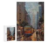 Rompecabezas para Adolescentes 300 PCS San Francisco Oil Painting Rompecabezas para Adultos Juguetes DIY Arte De Pared Oferta como Regalos para Toda La Familia 300 PCS