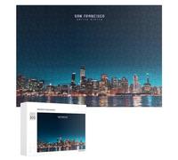 Rompecabezas para Adolescentes 300 PCS San Francisco Skyline at Night -1 Rompecabezas para Adultos Juego Práctico Que Mejora La Memoria Actividades Divertidas En Casa 300 PCS