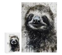 Rompecabezas para Adolescentes 300 PCS Sloth Slow and Steady Rompecabezas para Adultos Juegos Relajantes Desafío Difícil Desafío Educativo 300 PCS