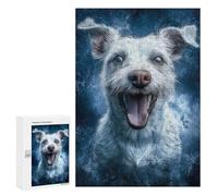 Rompecabezas para Adolescentes 300 PCS Smiling Jack Russell Terrier Rompecabezas para Adolescentes Juguetes Antiestrés Mejora La Memoria 300 PCS