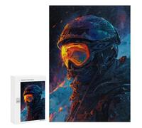 Rompecabezas para Adolescentes 300 PCS Snow Storm Skier Rompecabezas para Adolescentes Juguetes Antiestrés Mejora La Memoria 300 PCS