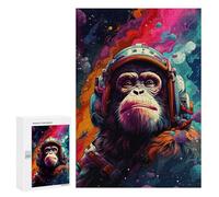 Rompecabezas para Adolescentes 300 PCS Space Monkey Adventure-3 Rompecabezas para Adolescentes Mejora La Memoria Desafiante De Completar Juego Desafiante Juguetes 300 PCS