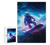 Rompecabezas para Adolescentes 300 PCS Space Surfer Rompecabezas para Adultos Juego Familiar Decoración Desafiante De Completar 300 PCS