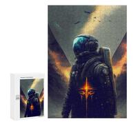 Rompecabezas para Adolescentes 300 PCS Space Warrior Dawn of Heroes Rompecabezas para Adultos Juguetes Antiestrés para La Diversión Familiar Interacción Entre Padres E Hijos 300 PCS