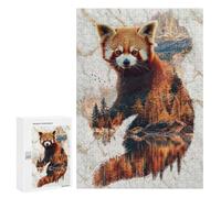 Rompecabezas para Adolescentes 300 PCS Spirit of The Amber Forest Rompecabezas para Adultos Juego De Ingenio Decoración del Hogar Regalos para Reducir El Estrés 300 PCS