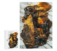 Rompecabezas para Adolescentes 300 PCS Spirit of The Savanna Rompecabezas para Adultos Juego De Ingenio Decoración del Hogar Regalos para Reducir El Estrés 300 PCS