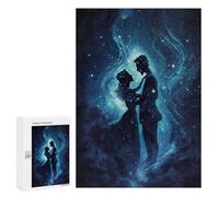 Rompecabezas para Adolescentes 300 PCS Starry Night Romance Rompecabezas para Adultos Juegos Relajantes Desafío Difícil Desafío Educativo 300 PCS