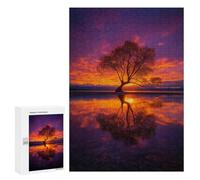 Rompecabezas para Adolescentes 300 PCS Sunset Reflections Nature's Artistry Rompecabezas para Adultos Actividades Familiares Interacción Entre Padres E Hijos Hermoso Juego De Diseño 300 PCS