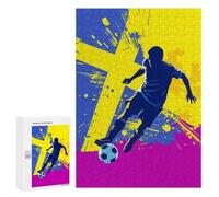 Rompecabezas para Adolescentes 300 PCS Sweden Soccer Player Silhouette Rompecabezas para Adultos Juegos Relajantes Decoración Perfecta Regalos De Cumpleaños Y Únicos 300 PCS
