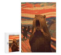 Rompecabezas para Adolescentes 300 PCS The Scream Capybara Rompecabezas para Adolescentes Juguetes Antiestrés Mejora La Memoria 300 PCS