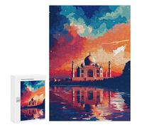 Rompecabezas para Adolescentes 300 PCS The Taj Mahal in India Rompecabezas para Adultos Juegos Relajantes Decoración Perfecta Regalos De Cumpleaños Y Únicos 300 PCS