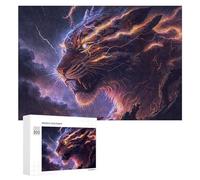 Rompecabezas para Adolescentes 300 PCS Thundering Tiger Epic Fantasy Artwork Rompecabezas para Adultos Juego De Ingenio Decoración Diversión En Casa Actividades, 300 PCS