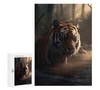 Rompecabezas para Adolescentes 300 PCS Tiger in Mystical Forest Rompecabezas para Adultos Juguetes Antiestrés para La Diversión Familiar Interacción Entre Padres E Hijos 300 PCS