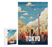 Rompecabezas para Adolescentes 300 PCS Tokyo Japan Rompecabezas para Adolescentes Juegos Relajantes Regalos para Mujeres Actividades Divertidas En Casa 300 PCS