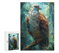 Rompecabezas para Adolescentes 300 PCS Tropical Rain Forest Eagle Rompecabezas para Adultos Juegos Relajantes Desafío Difícil Desafío Educativo 300 PCS