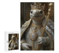 Rompecabezas para Adolescentes 300 PCS Turtle King Animal Rompecabezas para Adultos Juegos Relajantes Decoración Perfecta Regalos De Cumpleaños Y Únicos 300 PCS