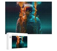 Rompecabezas para Adolescentes 300 PCS Underwater Astronaut Adventure -1 Rompecabezas De Juguete Decoración De Pared Decoración del Hogar Cumpleaños Y Navidad 300 PCS