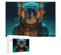 Rompecabezas para Adolescentes 300 PCS Underwater Astronaut Adventure Rompecabezas para Adultos Juegos De Relajación Ensamblaje De Patrones Interacción Entre Padres E Hijos 300 PCS
