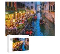 Rompecabezas para Adolescentes 300 PCS Venice, Italy A Gondola Ride Rompecabezas para Adultos Juegos Relajantes Corte De Precisión Juego Desafiante Regalos 300 PCS