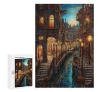 Rompecabezas para Adolescentes 300 PCS Venice Italy Travel Art Rompecabezas para Adultos Juego De Ingenio Decoración del Hogar Regalos para Reducir El Estrés 300 PCS