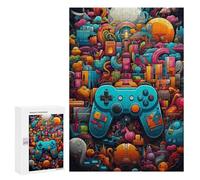 Rompecabezas para Adolescentes 300 PCS Video Game Odyssey Rompecabezas para Adultos Juego Familiar Regalo De Cumpleaños Interacción Entre Padres E Hijos 300 PCS
