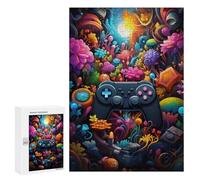 Rompecabezas para Adolescentes 300 PCS Video Game Paradise Rompecabezas para Adultos Juguetes De Bricolaje Desafío Difícil Cumpleaños 300 PCS