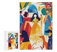Rompecabezas para Adolescentes 300 PCS Vivid Fauvist Vision of Las Meninas Rompecabezas para Adultos Juegos Relajantes Decoración Actividades Divertidas En Casa 300 PCS