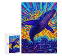 Rompecabezas para Adolescentes 300 PCS Whale Rompecabezas para Adultos Juego Práctico Carrera De Velocidad Manual Desafío Educativo 300 PCS