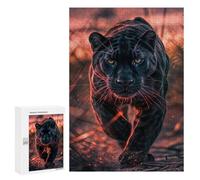Rompecabezas para Adolescentes 300 PCS Wild Black Panther Rompecabezas para Adultos Juguetes DIY Arte De Pared Oferta como Regalos para Toda La Familia 300 PCS