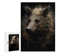 Rompecabezas para Adolescentes 300 PCS Wild Boar Darling Rompecabezas Juguetes Antiestrés Corte De Precisión Interacción Entre Padres E Hijos 300 PCS