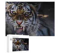 Rompecabezas para Adolescentes 300 PCS Wild Tiger Roar Nature's Power Display Rompecabezas para Adultos Juegos Relajantes Corte De Precisión Juego Desafiante Regalos 300 PCS