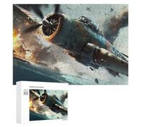 Rompecabezas para adolescentes, 300 piezas de escena de batalla de aviones de la Segunda Guerra Mundial, para adultos, juego práctico, carrera de velocidad, desafío educativo, 300 piezas