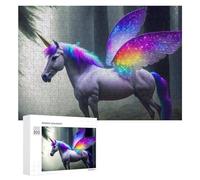 Rompecabezas para adolescentes, 300 piezas, rompecabezas de fantasía de unicornio arcoíris para adultos, juego práctico de carreras de velocidad de mano, desafío educativo, 300 piezas