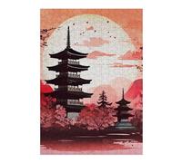 Rompecabezas para Adolescentes 38x26cm/1000pcs Japanese Landscapes Rompecabezas Juegos Relajantes Ensamblaje De Patrones Difícil Y Desafiante 38x26cm/1000pcs