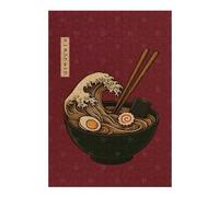 Rompecabezas para Adolescentes 38x26cm/1000pcs Ramen Wave Art Rompecabezas para Adultos Juegos Relajantes Análisis Y Lógica Cumpleaños 38x26cm/1000pcs